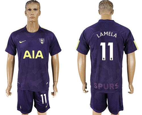 Tottenham Hotspur #11 Lamela Sec Away Soccer Club Jersey